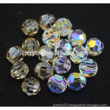faceted round glass beads for jewellery 8mm round beads